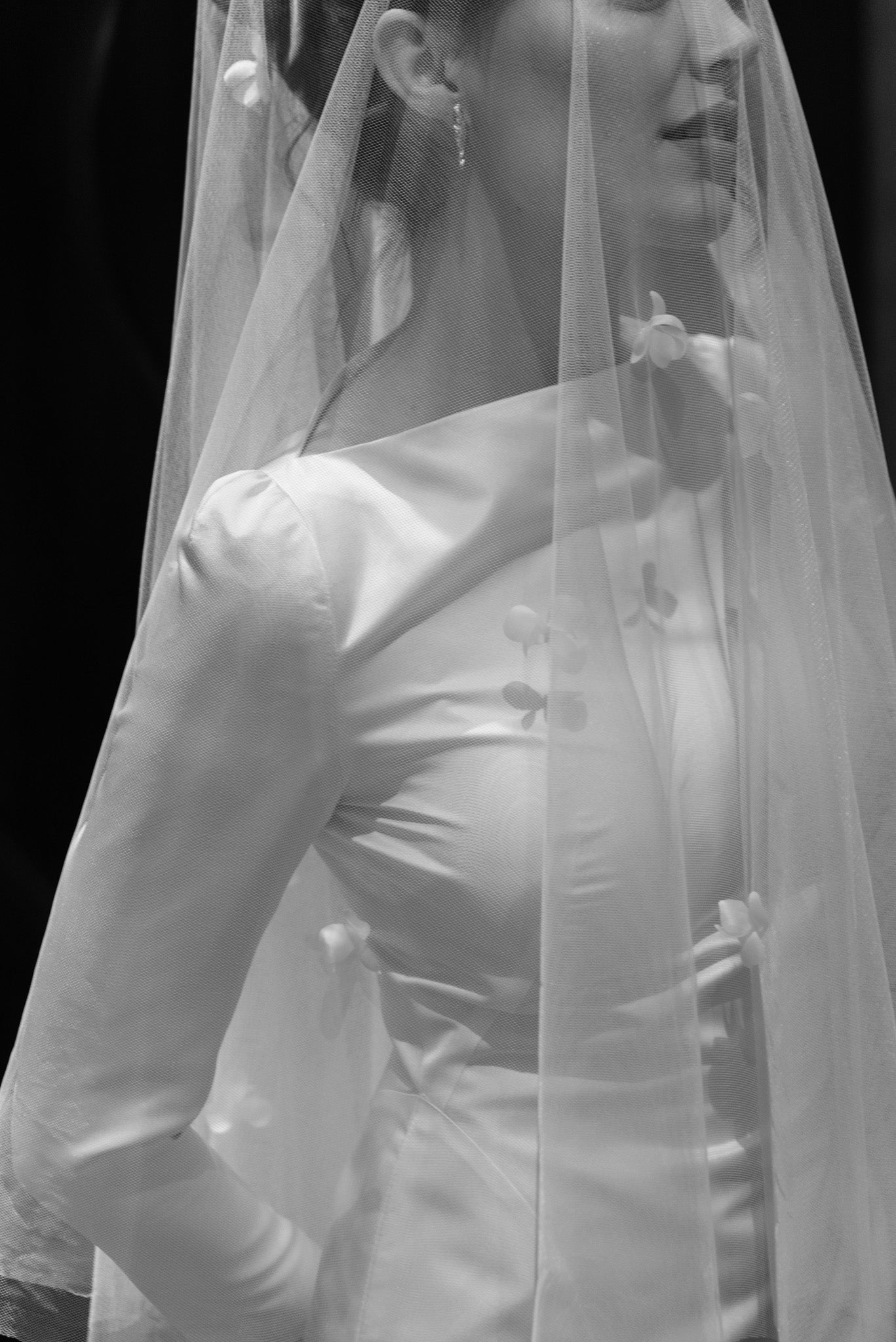 Svatební závoj N°5 s květinami