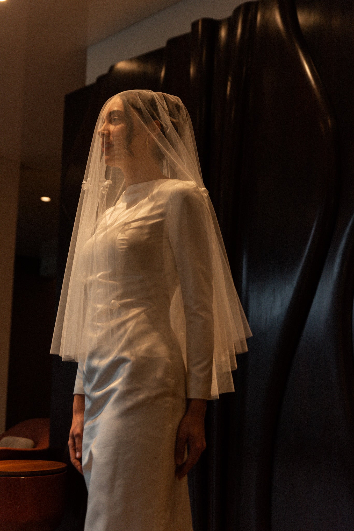 Svatební závoj N°5 s květinami