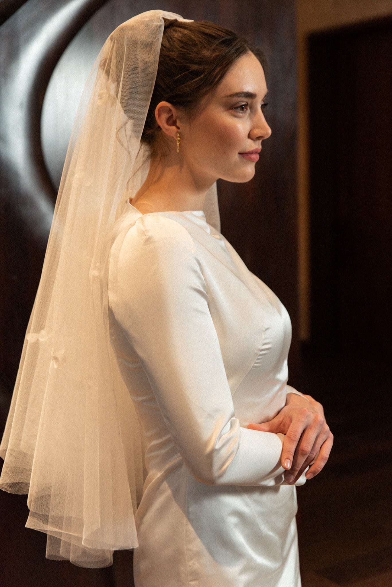 Svatební závoj N°5 s květinami